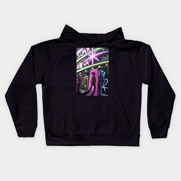 Super Nova Club Kids Hoodie by Space Spector